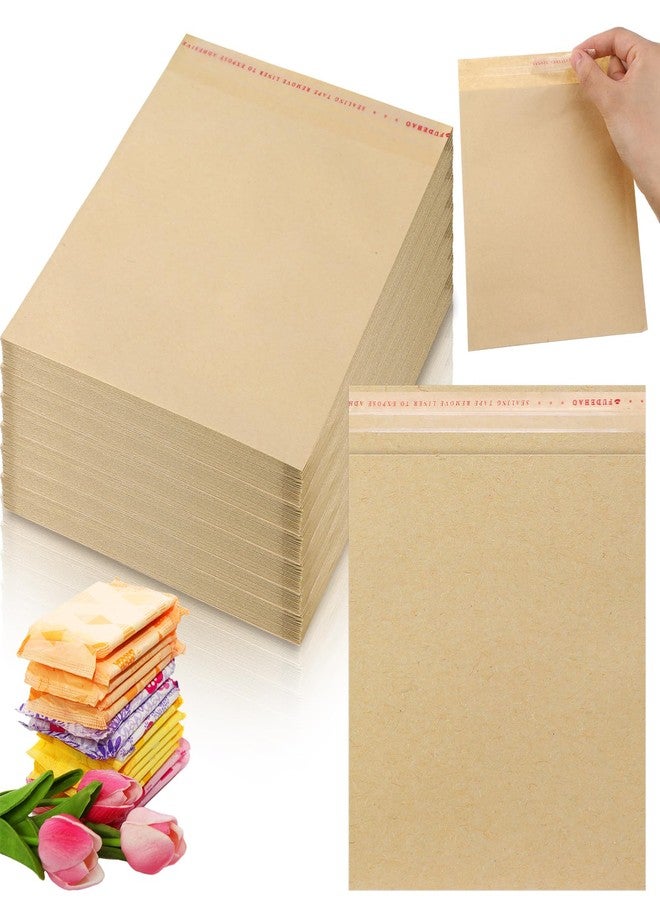 Dunzoom 200 Pcs Large Sanitary Napkin Disposal Bags Feminine Hygiene Disposal Bags 7.87 x 6.3 Inch Bulk Disposable Kraft Tampons Bags for Feminine Products with Self Adhesive for Women Girls - Image 1
